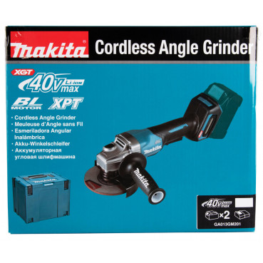 Meuleuse Makita Ø 125mm XGT 40 Volts MAX Lithium (Li-Ion) - 4 Ah - filetage M14 | GA013GM201