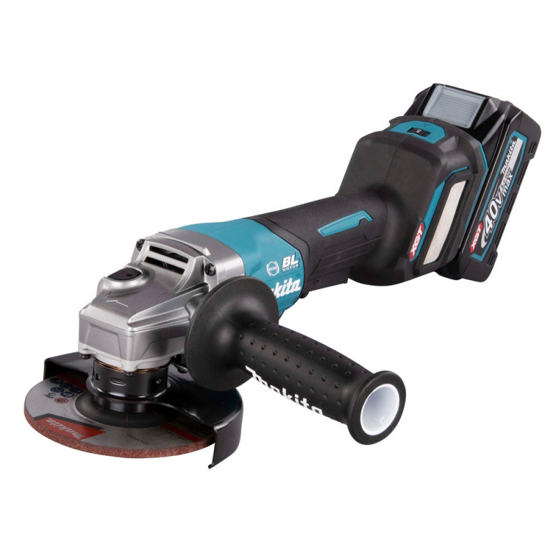 Meuleuse Makita Ø 125mm XGT 40 Volts MAX Lithium (Li-Ion) - 4 Ah - filetage M14 | GA029GM201