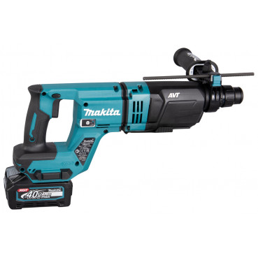 Perforateur burineur Makita SDS-Plus XGT 40 Volts MAX Lithium (Li-Ion) - 4 Ah - 3 J - force de frappe 3 joules - poids 3,1kg | HR007GM201