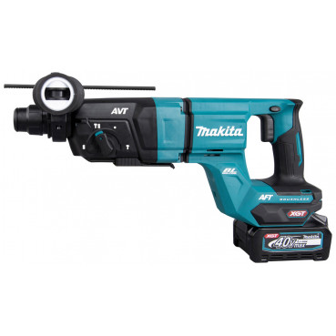 Perforateur burineur Makita SDS-Plus XGT 40 Volts MAX Lithium (Li-Ion) - 4 Ah - 3 J - force de frappe 3 joules - poids 3,1kg | HR007GM201