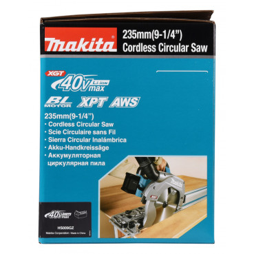 Scie circulaire Makita XGT Ø 235mm - 40 Volts MAX Lithium (Li-Ion) - (Produit seul) - poids 5,7kg | HS009GZ