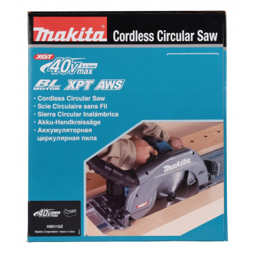 Scie circulaire Makita XGT Ø 260 - 270mm - 40 Volts MAX - sans fil Lithium (Li-Ion) - (Produit seul) - poids 4,8kg - alésage 30mm | HS011GZ