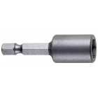 Image du produit : Douille de vissage magnétique pour visseuse 3/8" x 65mm - 1/4" - longueur totale 65mm - 1 pièce(s) Makita | P-06018