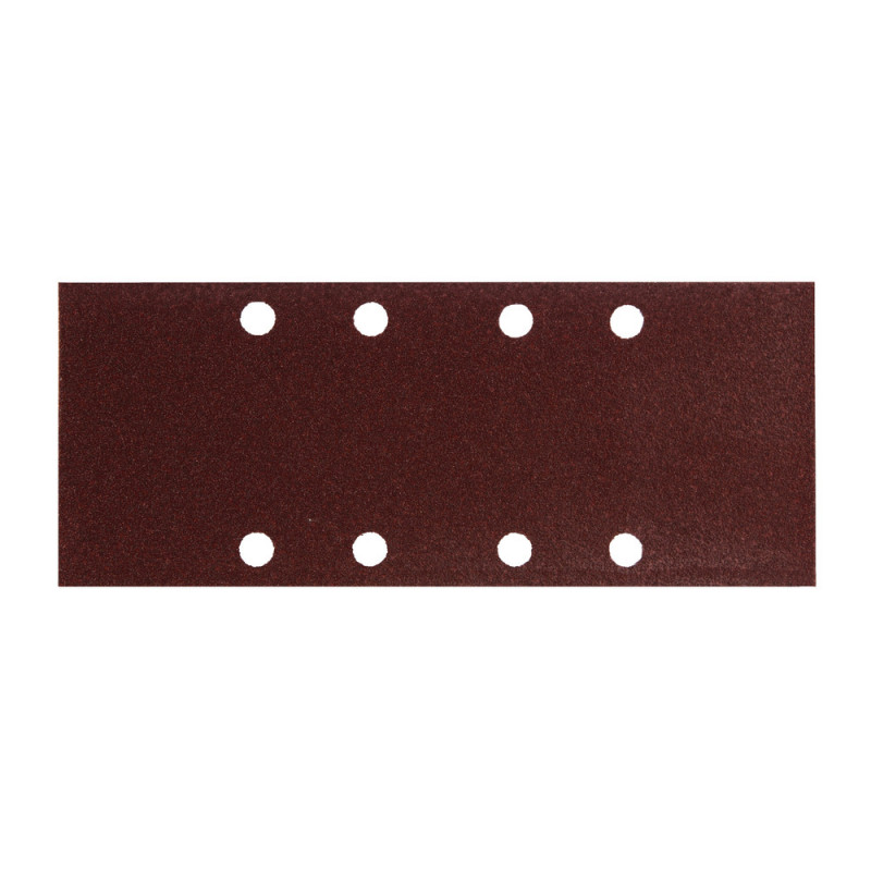 Feuille rectangulaire abrasive 93x230mm - 4 + 4 trous - longueur totale 230mm - largeur 93mm - grain 80 - 10 pièce(s) Makita | P-31859