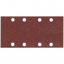 Feuille rectangulaire abrasive 93x185mm - 4 + 4 trous - Auto-agrippant - longueur totale 185mm - largeur 93mm - grain 60 - 10 pièce(s) Makita | P-31887