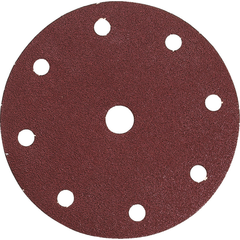 Disque abrasif Ø 150mm auto-agrippant 8 + 1 trous (bois/métal) - grain 120 - 10 pièce(s) Makita | P-31952