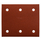 Image du produit : Feuille rectangulaire abrasive 114x102mm - 3 + 3 trous - Auto-agrippant - longueur totale 114mm - grain 180 - 10 pièce(s) Makita | P-33146