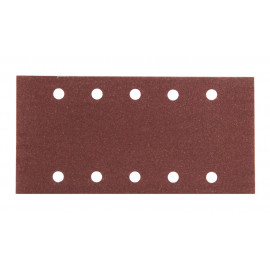 Feuille rectangulaire abrasive 115x229mm - 5 + 5 trous - Auto-agrippant - longueur totale 229mm - largeur 115mm - grain 150 - 10 pièce(s) Makita | P-33227