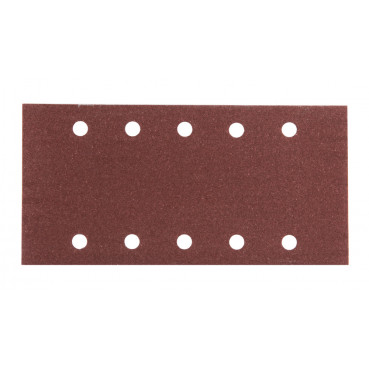 Feuille rectangulaire abrasive 115x229mm - 5 + 5 trous - Auto-agrippant - longueur totale 229mm - largeur 115mm - grain 150 - 10 pièce(s) Makita | P-33227