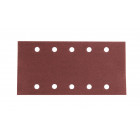 Image du produit : Feuille rectangulaire abrasive 115x229mm - 5 + 5 trous - Auto-agrippant - longueur totale 229mm - largeur 115mm - grain 180 - 10 pièce(s) Makita | P-33233