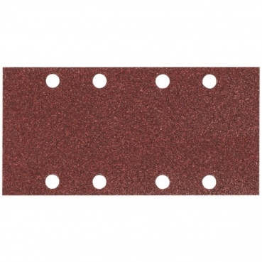 Feuille rectangulaire abrasive 93x185mm - 4 + 4 trous - Auto-agrippant - longueur totale 185mm - largeur 93mm - grain 240 - 10 pièce(s) Makita | P-35922