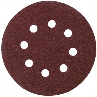 Disque abrasif Ø 125mm auto-agrippant 8 trous (bois/métal) - grain 40 - 10 pièce(s) Makita | P-43533