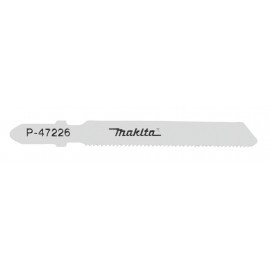 Lame Bi-Métal longue durée de vie pour métal (1,5 à 4 mm), inox (1,5 à 2 mm) - lame BiM - 5 pièce(s) - longueur totale 80mm Makita | P-47226