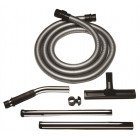 Image du produit : Kit complet d'accessoires pour aspirateur Makita, tuyau d'aspiration (36mm x 4m), poignée, tube d'aspiration inox et une brosse d'aspiration | P-70328