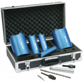 Coffret Makita 5 TRÉPANS DIAMANTÉS pour USAGE à SEC DIAMAK - diamètre 38, 52, 65, 117, 127mm | P-74712