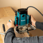 Image du produit : Défonceuse Makita Ø 12mm - 2 300 Watts - 2300 Watts - capacité de plongée 0 - 70mm - pince diamètre 12mm - poids 6,2kg | RP2302FCXJ