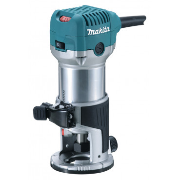 Affleureuse-défonceuse Makita Multifonctions - Ø 8mm - 710 Watts - pince diamètre 6 / 8mm | RT0700CX3J