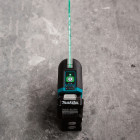 Image du produit : Laser en croix Makita sans fil 10,8 et 12 Volts CXT avec laser vert et lignes verticales et horizontales haute intensité, idéale plaquiste pour la pose de cloisons et plafonds placo | SK105GDZ