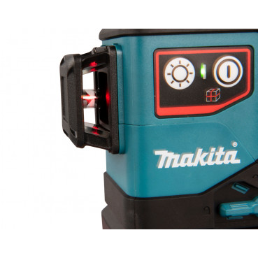 Niveau laser autonivelant Makita 10,8 et 12 Volts CXT - faisceau rouge - 3 lignes laser complètes à 360 degrés - 4 lignes verticales + 4 lignes horizontales - portée de 25m à 70m - IP54 | SK700D