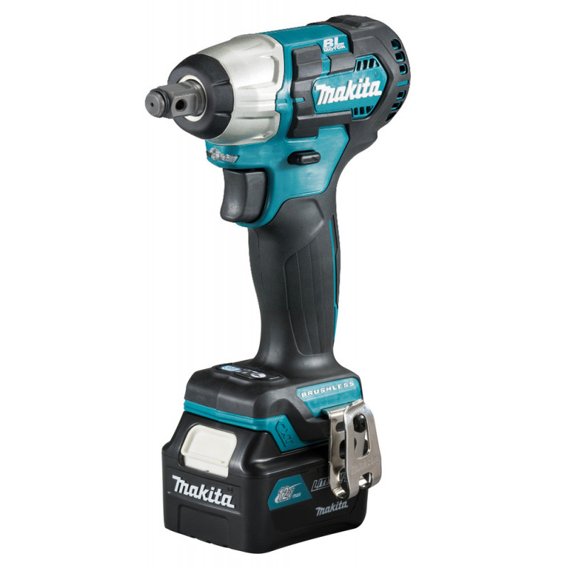 Boulonneuse à chocs Makita CXT 12 Volts Lithium (Li-Ion) - 4 Ah - 165 Nm - carré 1/2" | TW161DSMJ