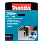 Image du produit : Aspirateur Makita XGT 40 Volts MAX Lithium (Li-Ion) - 230 mbar - (Produit seul) - capacité sac poussière 15 litres | VC003GLZ