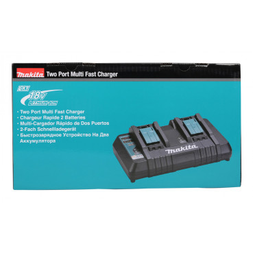 Chargeur rapide Makita 2 batteries Makstar Lithium (Li-Ion) 14,4 à 18 Volts - sans fil - DC18RD | 196933-6