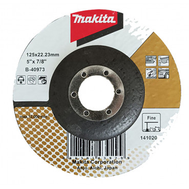 Disque à lamelles pour ponçage de finition de grandes surfaces - diamètre 125mm - grain Fin - 1 pièce(s) Makita | B-40973