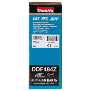 Perceuse visseuse Makita LXT 18 Volts - sans fil Lithium (Li-Ion) - Ø 13mm - (Produit seul) | DDF484Z