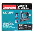 Image du produit : Cloueur Makita LXT 18 Volts - sans fil Lithium (Li-Ion) - (Produit seul) - longueur 15 - 35mm - capacité du magasin 110 - jauge 18 Ga | DFN350Z