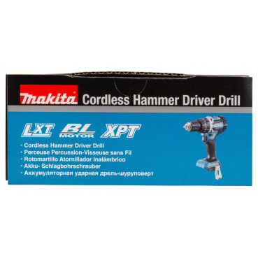 Perceuse visseuse Makita | percussion LXT - 18 Volts - sans fil Lithium (Li-Ion) - Ø 13mm - (Produit seul) - poids 1,9kg | DHP484Z