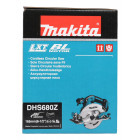 Image du produit : Scie circulaire Makita LXT 18 Volts - sans fil Lithium (Li-Ion) - Ø 165mm - (Produit seul) - alésage 20mm | DHS680Z