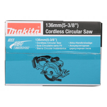 Scie circulaire Makita LXT 18 Volts - sans fil Lithium (Li-Ion) - Ø 136mm - (Produit seul) | DSS501Z