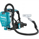 Image du produit : Aspirateur Makita dorsal LXT 36 Volts 2 x 18 Volts - sans fil Lithium (Li-Ion) - 110 mbar - (Produit seul) - capacité sac poussière 2 litres | DVC261ZX14