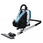 Image du produit : Aspirateur Makita dorsal LXT 36 Volts 2 x 18 Volts - sans fil Lithium (Li-Ion) - 110 mbar - (Produit seul) - capacité sac poussière 2 litres | DVC261ZX14