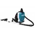 Image du produit : Aspirateur Makita dorsal LXT 36 Volts 2 x 18 Volts - sans fil Lithium (Li-Ion) - 110 mbar - (Produit seul) - capacité sac poussière 2 litres | DVC261ZX14