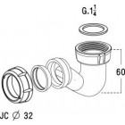 Image du produit : Siphons plastiques bidet/lavabo forme P et S diamètre Ø 32mm x 32mm Nicoll | 0201015