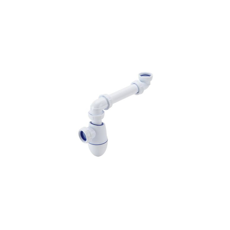 Siphon de lavabo Bi-matière Easyphon avec joints intégrés diamètre Ø 32mm x 32mm Nicoll | 0202135