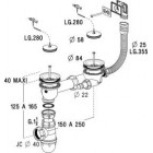 Image du produit : Bonde et vidage plastique pour évier grès & synthèse 2 bacs diamètre Ø 40mm Nicoll | 0204307