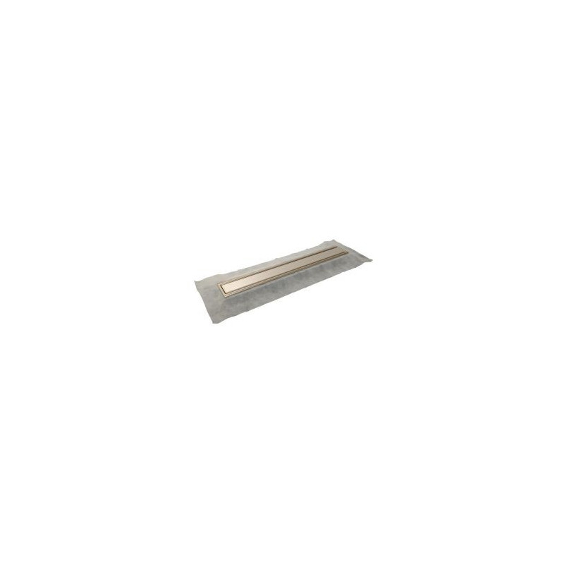 Caniveau de douche pour grille 70 mm avec grille réversible diamètre Ø 40mm - largeur 138mm - longueur 780mm Nicoll | 0205506