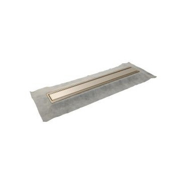 Caniveau de douche pour grille 70 mm avec grille réversible diamètre Ø 40mm - largeur 138mm - longueur 780mm Nicoll | 0205506