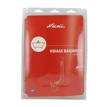 Vidage baignoire Turbobain Nicoll | 0293452