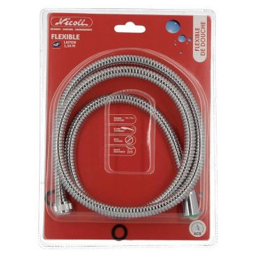 Flexible de douche laiton chromé - longueur 1500mm Nicoll | 0391402