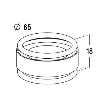 Bague intercalaire pour bonde lavabo Nicoll | 0403069