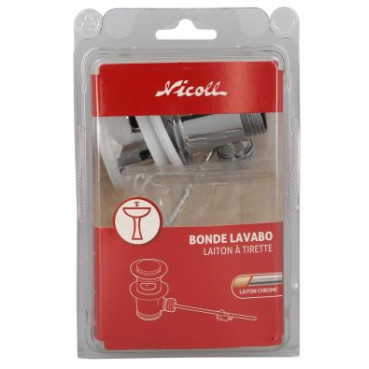 Bonde de lavabo laiton automatique Nicoll | 0591030