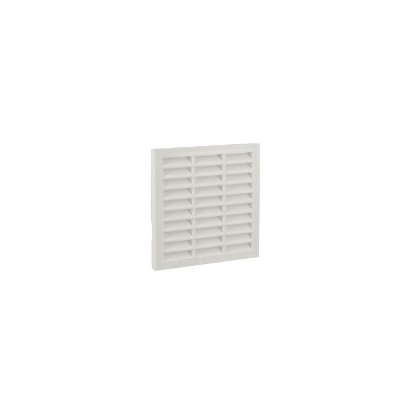 Grille de ventilation pour carrelage avec moustiquaire - hauteur 108mm - largeur 108mm couleur Blanc Nicoll | 1118