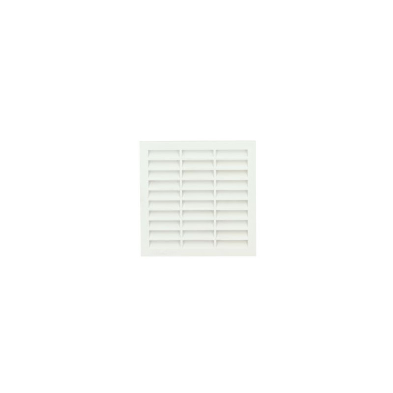 Grille de ventilation pour carrelage avec moustiquaire - hauteur 108mm - longueur 108mm couleur Blanc Nicoll | 118