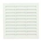 Image du produit : Grille de ventilation pour carrelage avec moustiquaire - hauteur 108mm - longueur 108mm couleur Blanc Nicoll | 118