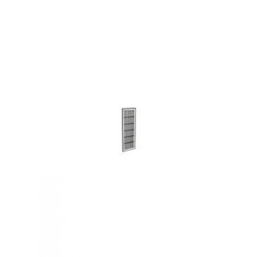 Grille de ventilation à visser ou à coller classique rectangulaire -  hauteur 132mm - largeur 338mm couleur Blanc Nicoll | 1B211