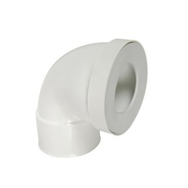 Pipe courte pour WC diamètre Ø 85mm x 107mm x 100mm Nicoll | 1CW933F