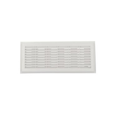 Grille de ventilation à sceller démontable et à fermeture rectangulaire - avec moustiquaire - hauteur 152mm - largeur 358mm couleur Blanc Nicoll | 1F211